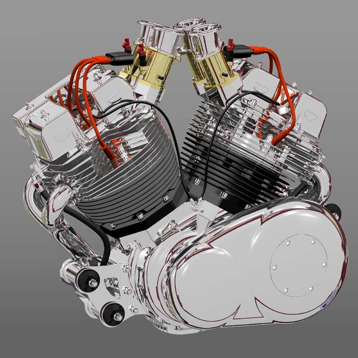 Bad Dog Cycles | on the way: an air-cooled v-twin "monster motor" of